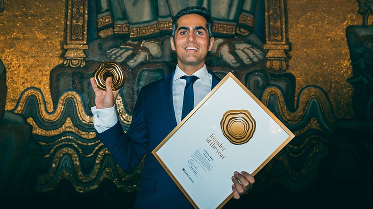 Harshil Karia, founder of Schbang & Level received the Growth Rings in Gold for the global award Founder of the Year category Medium Size Companies at the Founders´ Awards Gala held at Stockholm City Hall on September 22.