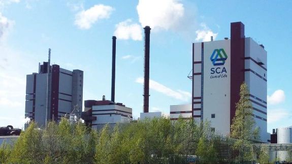 SCAs massafabrik i Östrand 