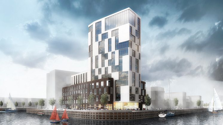 Midroc utvecklar WTC Helsingborg med kontor och ett hotell med konferens. 