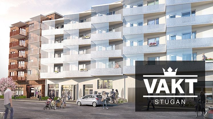 Projektbild för fastigheten Vaktstugan 4 på Gamla Enköpingsvägen i Ursvik, Sundbyberg.