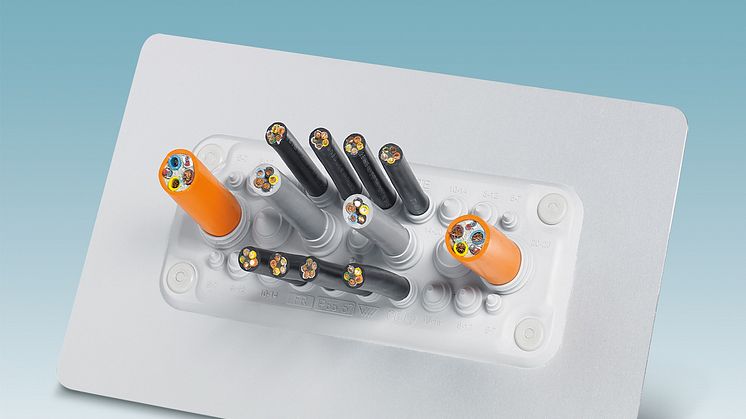 Kabelgennemføringssystem til hurtig montage af ikke-konfektionerede kabler