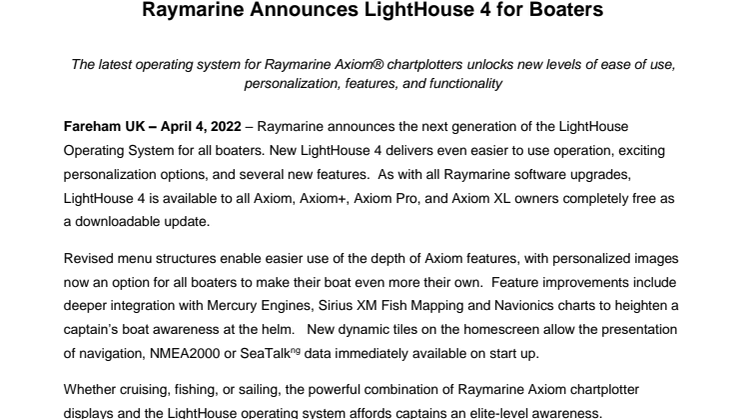 Raymarine_ 2022_Raymarine_Announces_LightHouse_4_for_Boaters.pdf