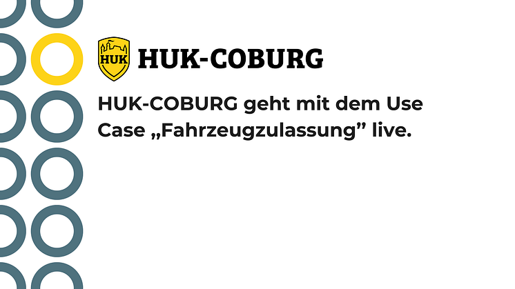 onpier ist mit dem Use Case Fahrzeugzulassung live - Versicherungskunden der HUK-COBURG können die Dienstleistung Fahrzeugzulassung ab sofort schnell und einfach online buchen.