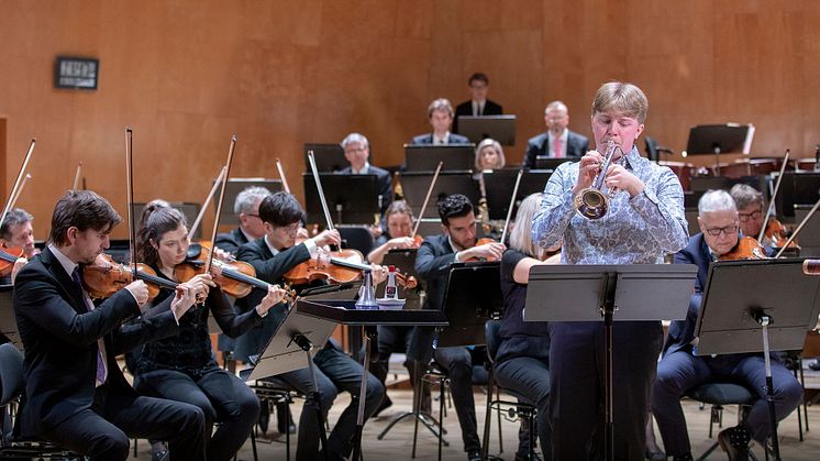 Ture Herrgårdh, förra årets vinnare av Polstjärnepriset, med Göteborgs Symfoniker.