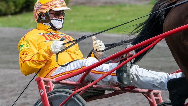 Alessandro Gocciadoro har en spännande tisdag på Jägersro. Foto: Thomas Blomqvist/TR Bild.