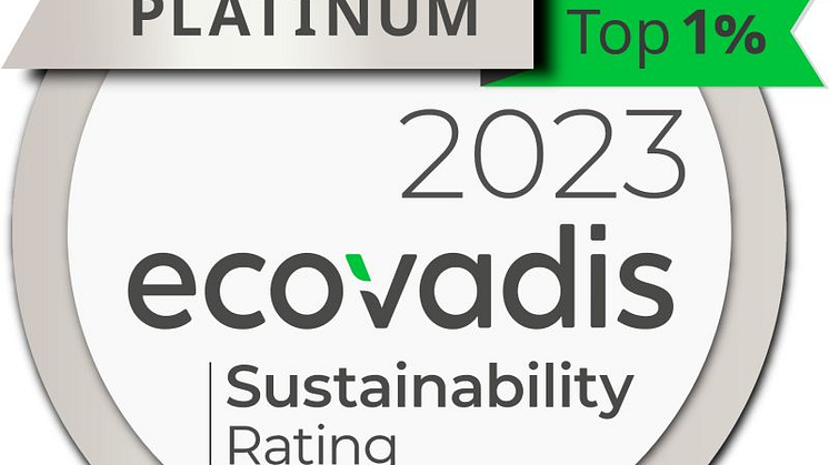 Ecovadis Platinum 2023