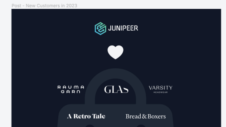 Varsity, A Retro Tale, Rauma Garn, Glas & Bread & Boxers är några nya kunder hos Junipeer