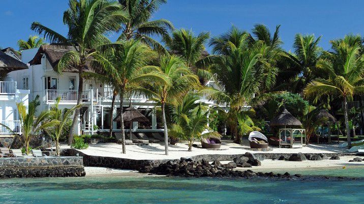 Charmigt boutiquestil med privat strand på Mauritius