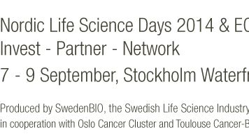 Nordic Life Science Days 7-9 Sept, 2014