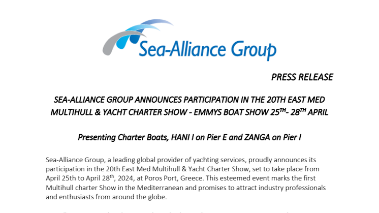 Sea Alliance Group - EMMY Boat Show Press Release .pdf
