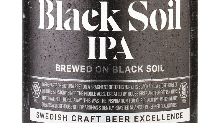 Nyhet: Sigtuna Black Soil IPA bryggt på svart jord