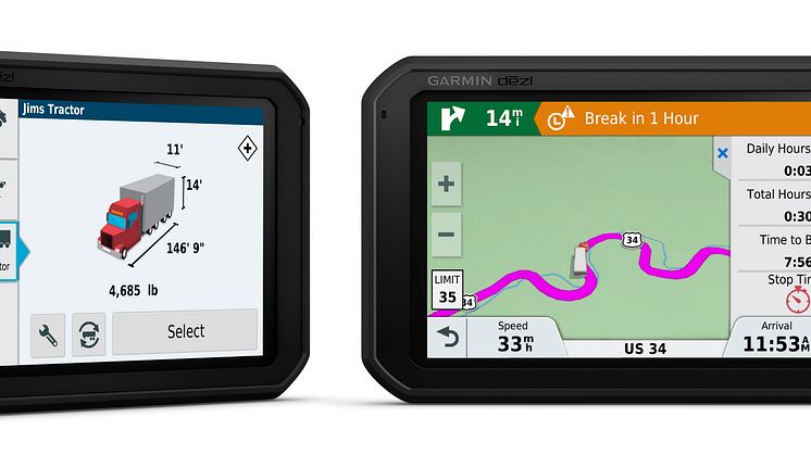 Garmin® dēzl™ 780 LMT-D og dēzlCam™ 785 LMT-D