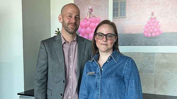 Nicklas Mårtensson, ordförande Funktionsrätt Sverige och Anna Bergkvist, ordförande Sköldkörtelförbundet