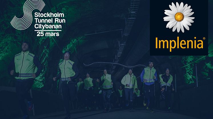 Samarbetet med Implenia Sverige AB stärker upp målområdet  för Stockholm Tunnel Run Citybanan 2017