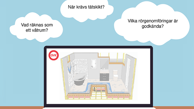 Webbutbildningen Säkra våtrum är en introduktion till branschreglerna som bygger vattentäta badrum. Perfekt för beställare, besiktningsmän, byggaktörer och andra som kommer i kontakt med våtrumsregler i sin yrkesroll. 