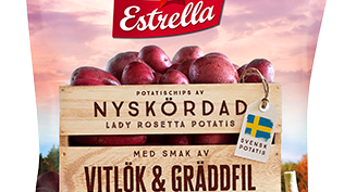 Estrella  Nyskördad 2017 Vitlök&Gräddfil 