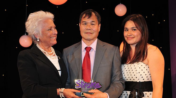 Epsom grandfather scoops major award for courage after stroke