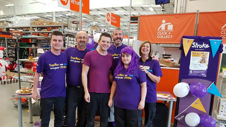 B&Q staff raise some serious dough for the Stroke Association