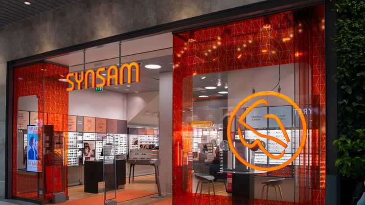 En av Synsams 199 butiker i Sverige. Idag invigs Synsam i Asecs-galleria, Jönköping