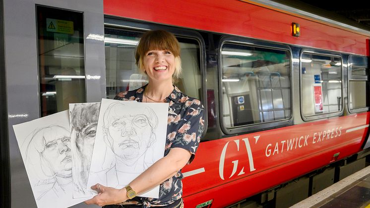 Artist, Sara Reeve, led the one-off class from Brighton to London and back
