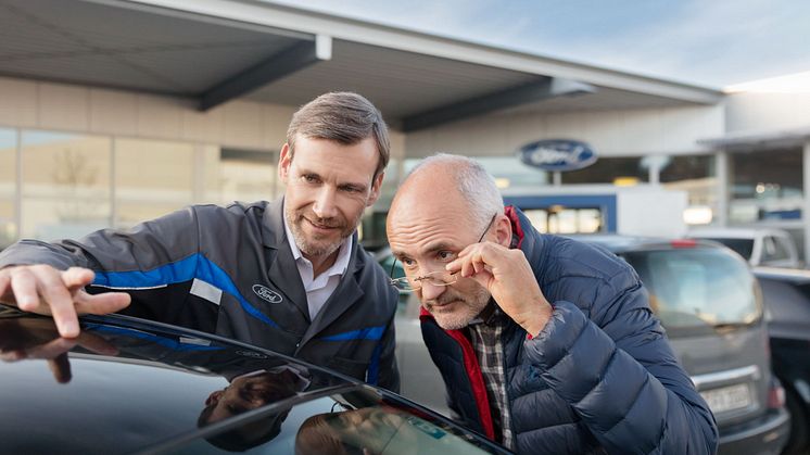 Det kan være svært at se forskel på en original, uoriginal og brugt del. I fremtiden vil Ford gøre alle kunder opmærksom på, hvis deres forsikringsselskab har bedt om ikke at reparere med en original reservedel.