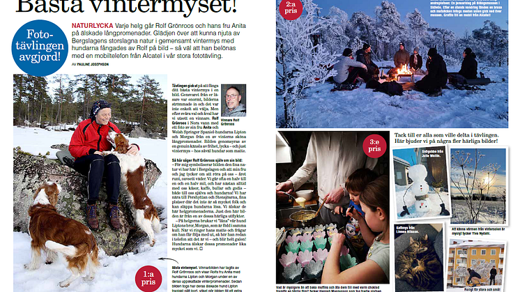 Icakurirens fototävling "Vintermys", fick ett stort gensvar bland läsarna Bild: Icakuriren