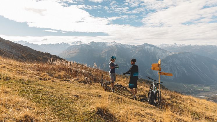 Wallis: Pause auf dem Torrenttrail bei Leukerbad 