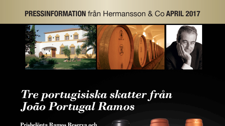 Tre portugisiska skatter från João Portugal Ramos!