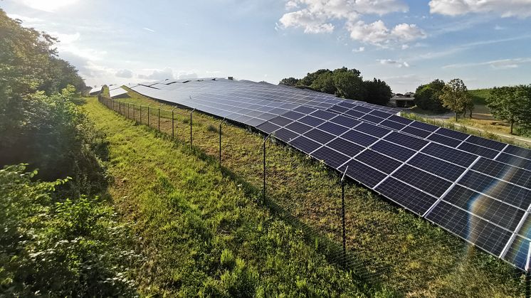Bürger-Solarpark Kirchardt zwischen Sinsheim und Heilbronn in Baden-Württemberg