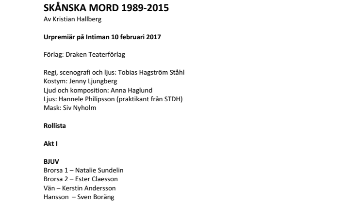 Skånska mord 1989-2015