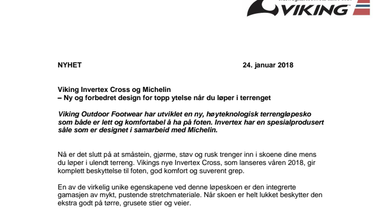 Viking Invertex Cross og Michelin