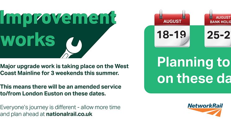 Euston closure reminder: Do not travel on West Coast main line this weekend