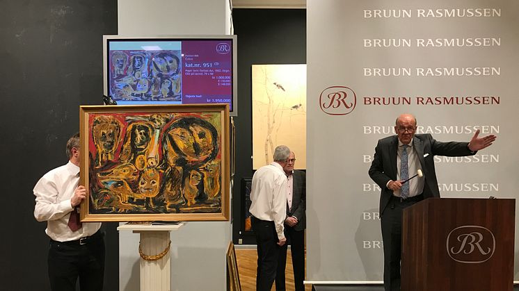 Jesper Bruun Rasmussen sælger Asger Jorns maleri for 1,95 mio. kr.