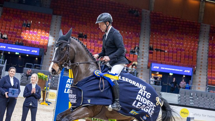 Rolf-Göran Bengtsson och Caillan tog hem totalfinalen i GP-touren och 120 000 kronor. Foto: Roland Thunholm