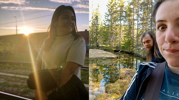 Ana Vielman, Giorgia Bigazzi och Jakub Tuma blev ofrivilliga turister i Dalarna. Foto: Visit Sweden.