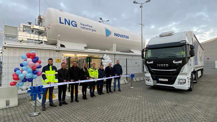 Eröffnung der neuen LNG-Tankstelle in Rostock