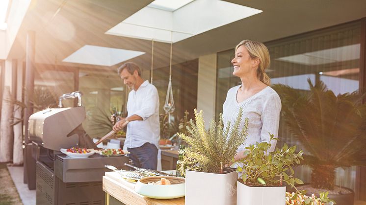 Kochen, Wohnen, Leben unter freiem Himmel