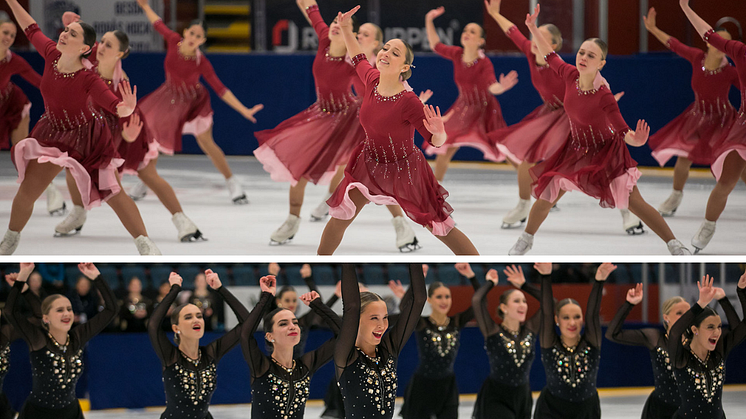 Uttagna till JVM i synkro: Team Seaside och Team Spirit