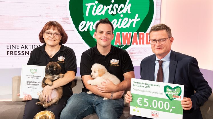 Wie das Welpennesterl aus Korneuburg freuten sich auch die anderen Tierschützer über den Preis bei den Tierisch engagiert-Awards.