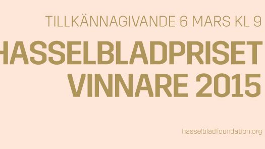 Hasselbladpriset 2015