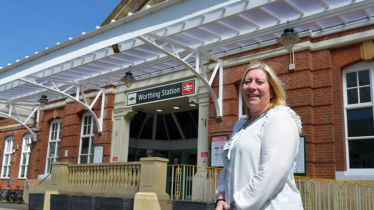 Worthing station manager Lorna Hadley