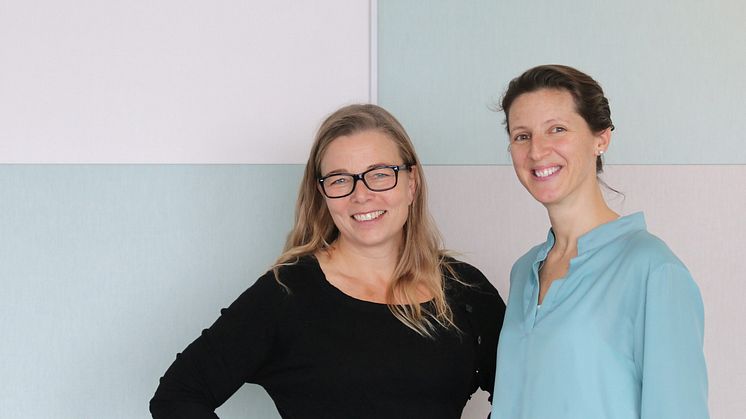 Anna Rosén och Carolina Hawranek, två av författarna till studien. Foto: Barbro Numan Hellqvist.