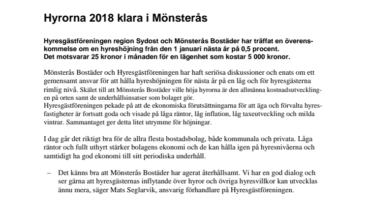 ​Hyrorna 2018 klara i Mönsterås