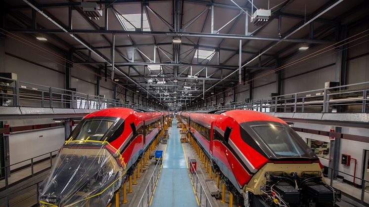 ILSA's ETR1000 trains that will maintained by Hitachi Rail in Madrid
