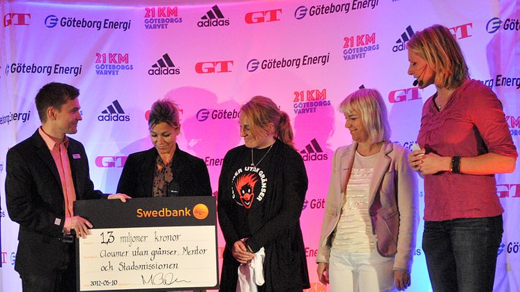 GöteborgsVarvet delade ut 1,3 miljoner till välgörenhet