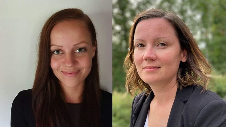 Alma Eklund (t.v) ny HR-konsult och Camilla Eklund (t.h) ny lönekonsult inom Watma Education