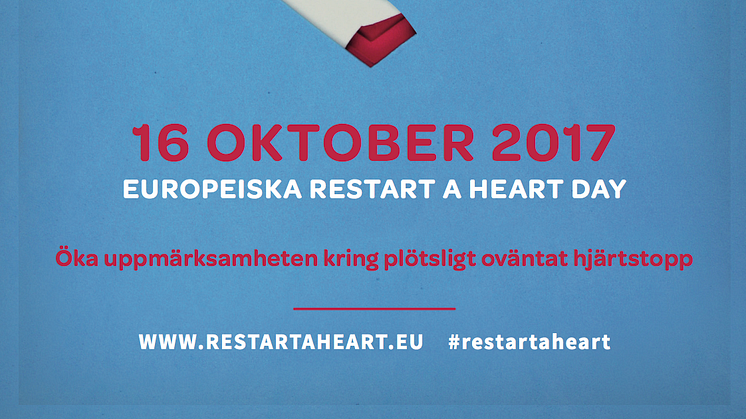 Restart a heart day Sverige  - 16 Oktober 2017