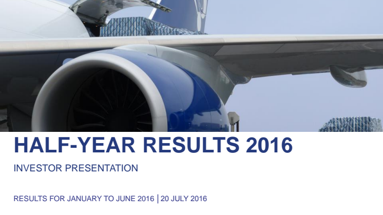 Half-Year Results 2016 – Investor Presentation