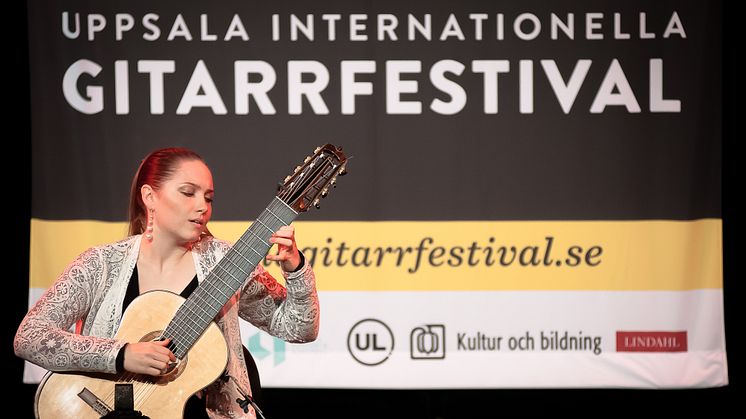 Vinnaren av årets International Young Talents Competition vid Uppsala  gitarrfestival.Hedvika Svendova, Czech Republic. Fotograf: BOB ROSE
