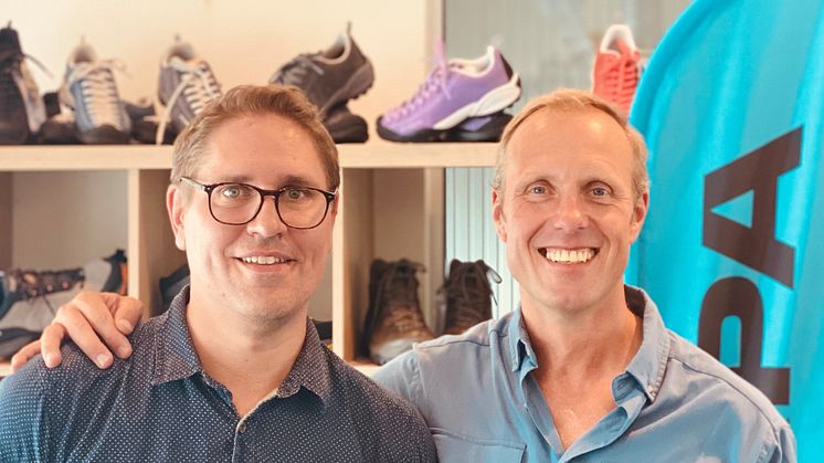 Michael Carlander, produktchef Roswi och Fredrik Erixon, grundare Adventure Academy.